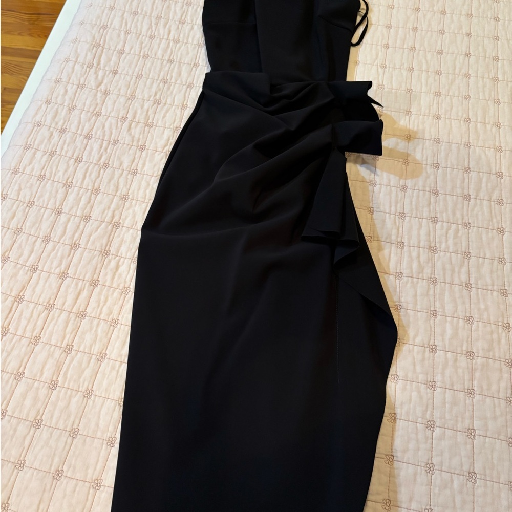 Chiara Boni Black Asymmetrical Dress